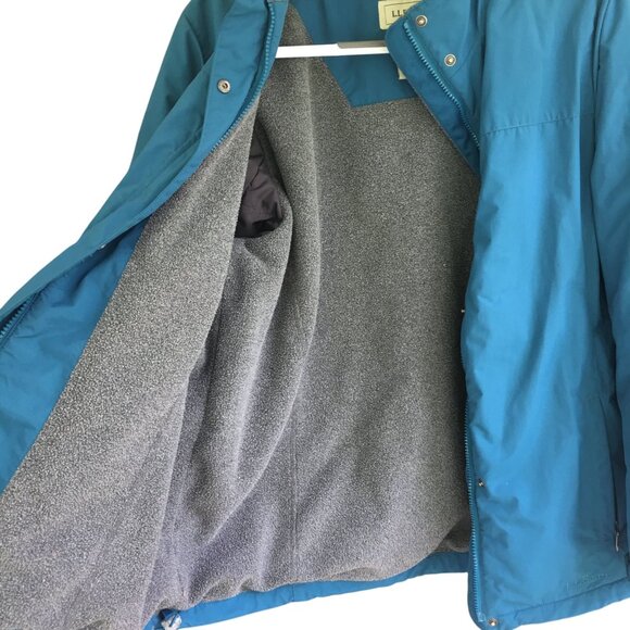 L.L. Bean Fleece Lined Insulated Winter Jacket Women’s Size 1X Nylon Poly Blue - Picture 5 of 13